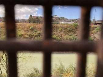 Border through fence